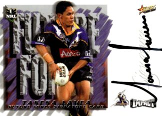 2001 NRL Impact Future Force Signature - FF15 Tasesa Lavea Melbourne Storm