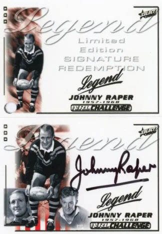 2002 NRL Challenge Legend Card