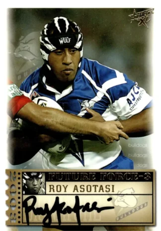 2003 NRL XL Future Force Signature - FF33 Roy Asotasi Canterbury Bulldogs