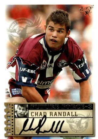 2003 NRL XL Future Force Signature - FF37 Chad Randall Manly Sea Eagles