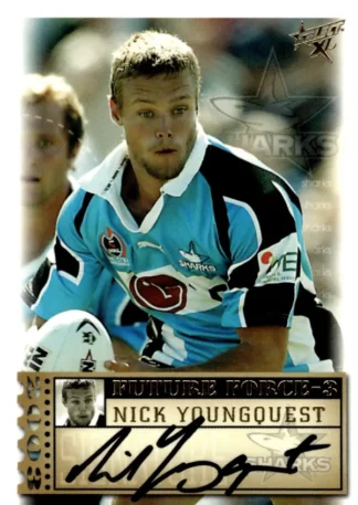 2003 NRL XL Future Force Signature - FF40 Nick Youngquest Cronulla Sharks