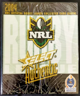 2004 NRL Authentic Album With Full Base Set - 181 Common Cards