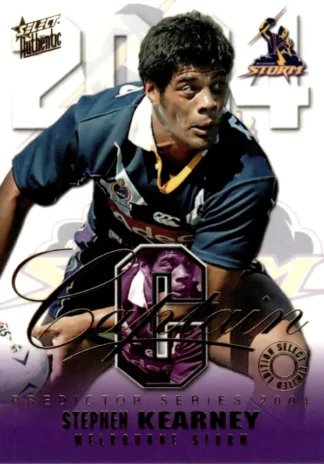 2004 NRL Authentic Captains Card - CP04 Stephen Kearney Melbourne Storm