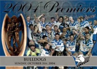 2004 NRL Authentic Premiers Set - Canterbury Bulldogs