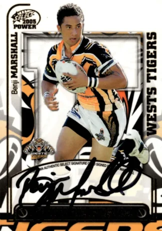 2005 NRL Power Future Force Signature - FF15 Benji Marshall Wests Tigers