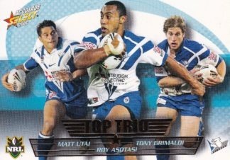 2006 NRL Accolade Top Trio - TT02 Utai, Asotasi & Grimaldi Canterbury Bulldogs