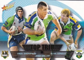 2006 NRL Accolade Top Trio - TT03 Thompson, Tongue & Miller Canberra Raiders