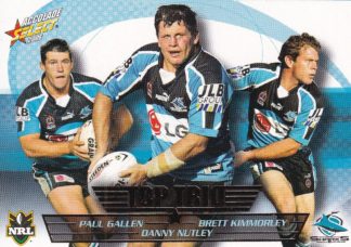 2006 NRL Accolade Top Trio - TT04 Gallen, Kimmorley & Nutley Cronulla Sharks