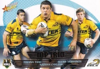 2006 NRL Accolade Top Trio - TT09 Tahu, Morrison & Cayless Parramatta Eels