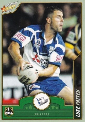 2006 NRL Accolade Common Card - Base 018 Luke Patten Canterbury Bulldogs