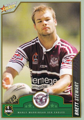 2006 NRL Accolade Common Card - Base 051 Brett Stewart Manly Sea Eagles