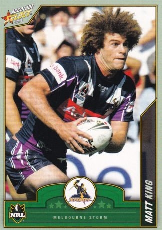 2006 NRL Accolade Common Card - Base 059 Matt King Melbourne Storm