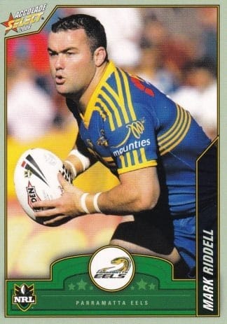 2006 NRL Accolade Common Card - Base 090 Mark Riddell Parramatta Eels