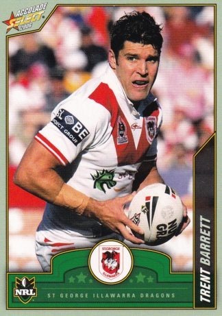 2006 NRL Accolade Common Card - Base 103 Trent Barrett St George Dragons