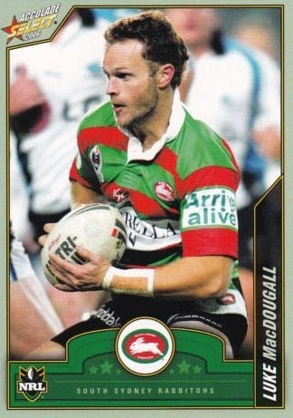 2006 NRL Accolade Common Card - Base 117 Luke MacDougall South Sydney Rabbitohs