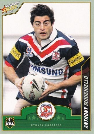 2006 NRL Accolade Common Card - Base 129 Anthony Minichiello Sydney Roosters
