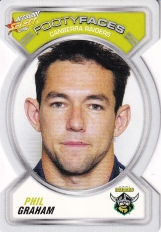 2006 NRL Accolade Footy Face - FF025 Phil Graham Canberra Raiders