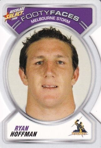 2006 NRL Accolade Footy Face - FF054 Ryan Hoffman Melbourne Storm