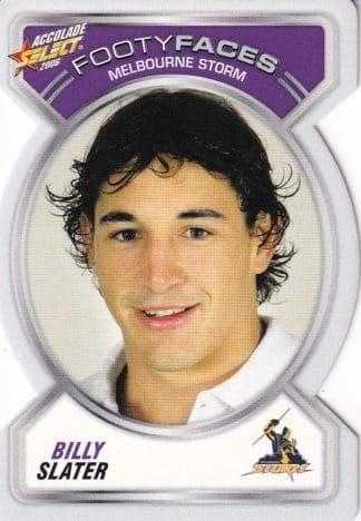 2006 NRL Accolade Footy Face - FF058 Billy Slater Melbourne Storm
