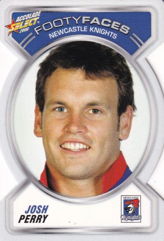 2006 NRL Accolade Footy Face - FF067 Josh Perry Newcastle Knights