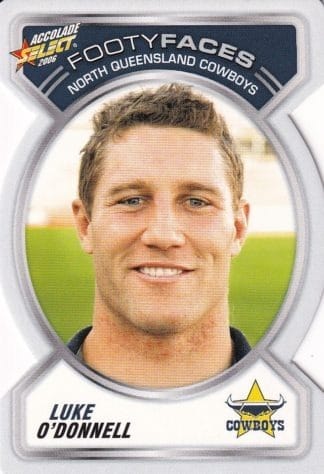 2006 NRL Accolade Footy Face - FF075 Luke O'Donnell North Qld Cowboys
