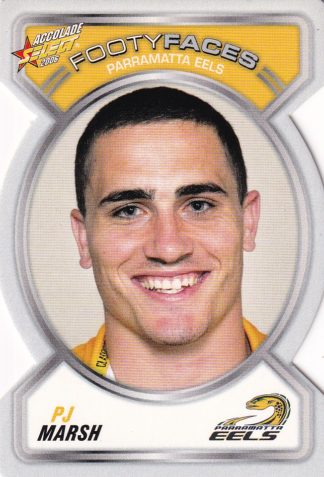 2006 NRL Accolade Footy Face - FF084 PJ Marsh Parramatta Eels