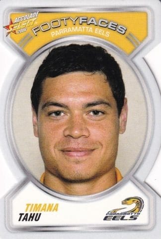 2006 NRL Accolade Footy Face - FF090 Timana Tahu Parramatta Eels