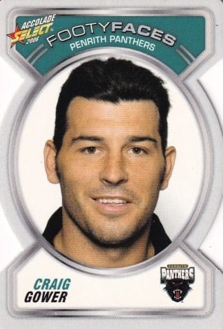 2006 NRL Accolade Footy Face - FF091 Craig Gower Penrith Panthers