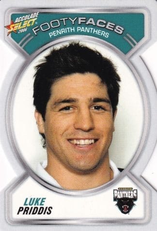 2006 NRL Accolade Footy Face - FF095 Luke Priddis Penrith Panthers
