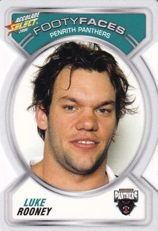 2006 NRL Accolade Footy Face - FF098 Luke Rooney Penrith Panthers