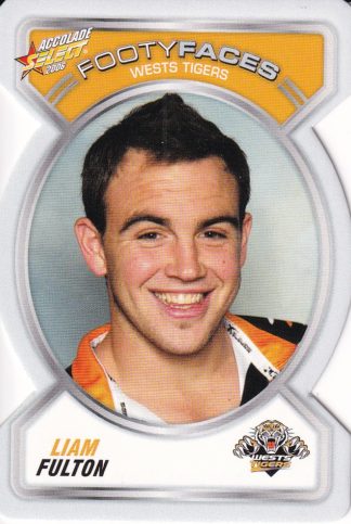 2006 NRL Accolade Footy Face - FF143 Liam Fulton Wests Tigers