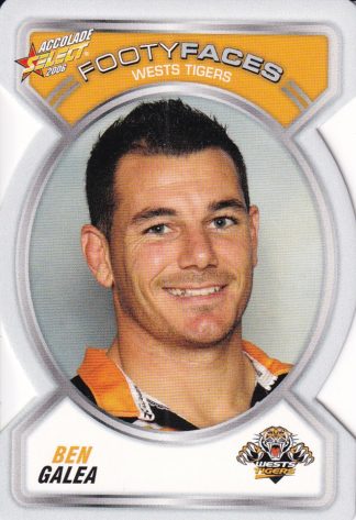 2006 NRL Accolade Footy Face - FF144 Ben Galea Wests Tigers
