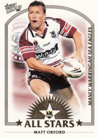 2006 NRL Invincible All Stars - AS05 Matt Orford Manly Sea Eagles