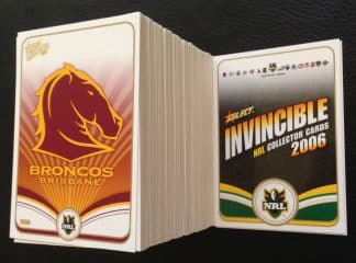 2006 NRL Invincible Base Set - 182 Common Cards