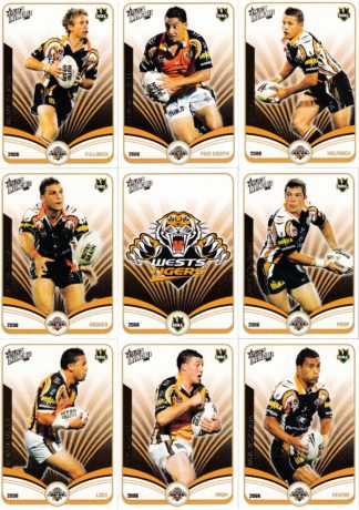 2006 NRL Invincible Base Team Set - Wests Tigers