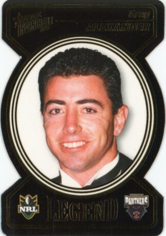 2006 NRL Invincible Legend Die Cut - LDC05 Greg Alexander Penrith Panthers