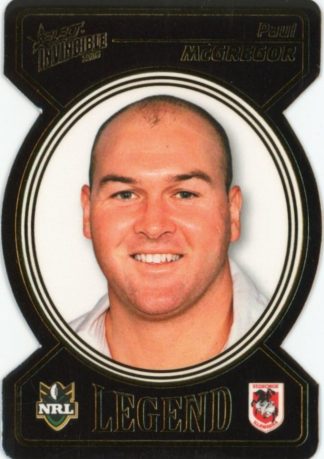 2006 NRL Invincible Legend Die Cut - LDC13 Paul McGregor St George Dragons