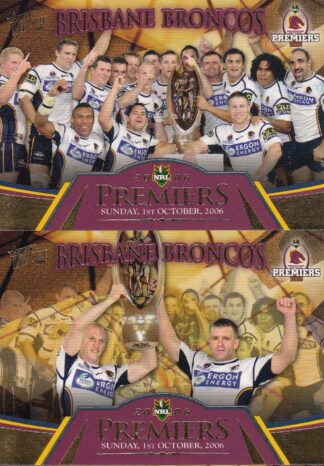 2006 NRL Invincible Redeemed Premiers Set