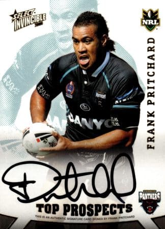 2006 NRL Invincible Top Prospect Signature - TP05 Frank Pritchard Penrith Panthers