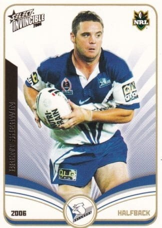 2006 NRL Invincible Common Card - Base 018 Brent Sherwin Canterbury Bulldogs