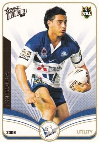 2006 NRL Invincible Common Card - Base 023 Reni Maitua Canterbury Bulldogs