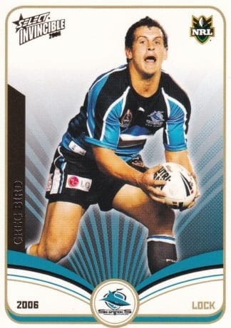 2006 NRL Invincible Common Card - Base 046 Greg Bird Cronulla Sharks