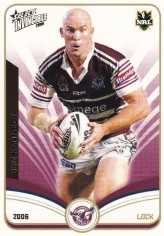 2006 NRL Invincible Common Card - Base 057 Ben Kennedy Manly Sea Eagles