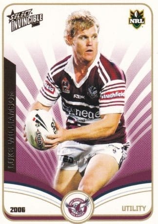 2006 NRL Invincible Common Card - Base 060 Luke Williamson Manly Sea Eagles