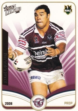 2006 NRL Invincible Common Card - Base 062 Kylie Leuluai Manly Sea Eagles