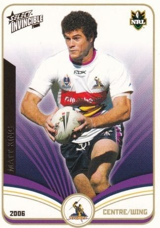 2006 NRL Invincible Common Card - Base 071 Matt King Melbourne Storm