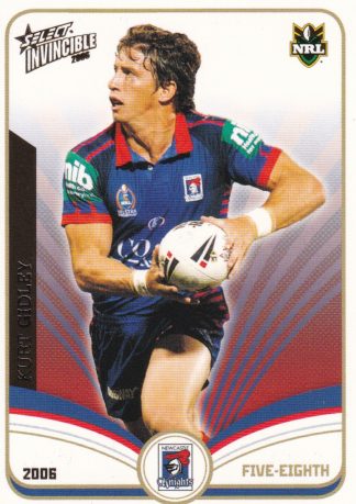 2006 NRL Invincible Common Card - Base 077 Kurt Gidley Newcastle Knights