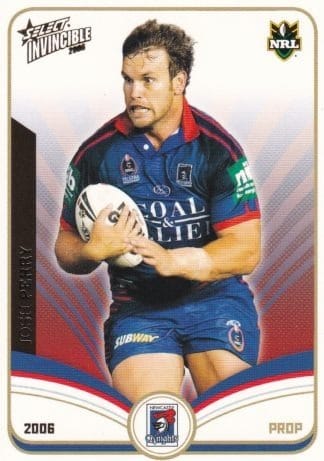 2006 NRL Invincible Common Card - Base 080 Josh Perry Newcastle Knights