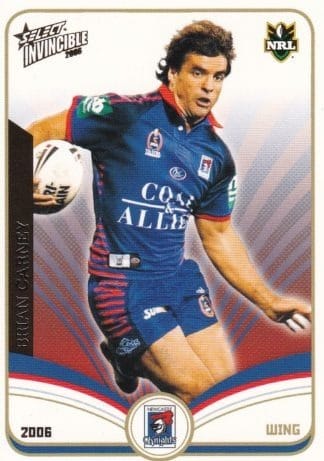 2006 NRL Invincible Common Card - Base 083 Brian Carney Newcastle Knights