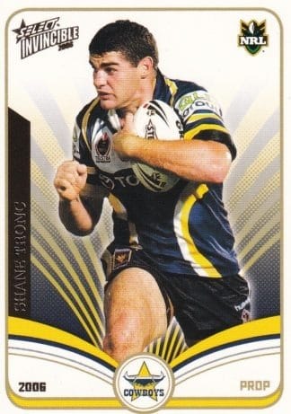 2006 NRL Invincible Common Card - Base 095 Shane Tronc North Qld Cowboys
